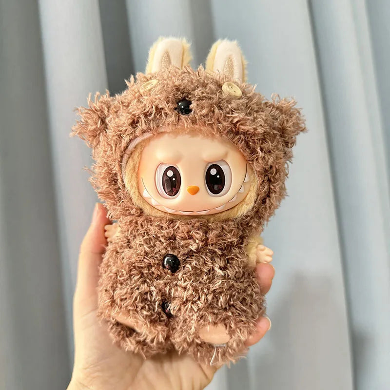 Second-generation blind box LabubuBU clothes vinyl face pendant LABUBU sitting party series cute baby clothes blind box toys