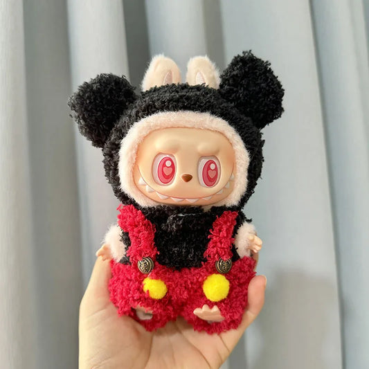 Second-generation blind box LabubuBU clothes vinyl face pendant LABUBU sitting party series cute baby clothes blind box toys