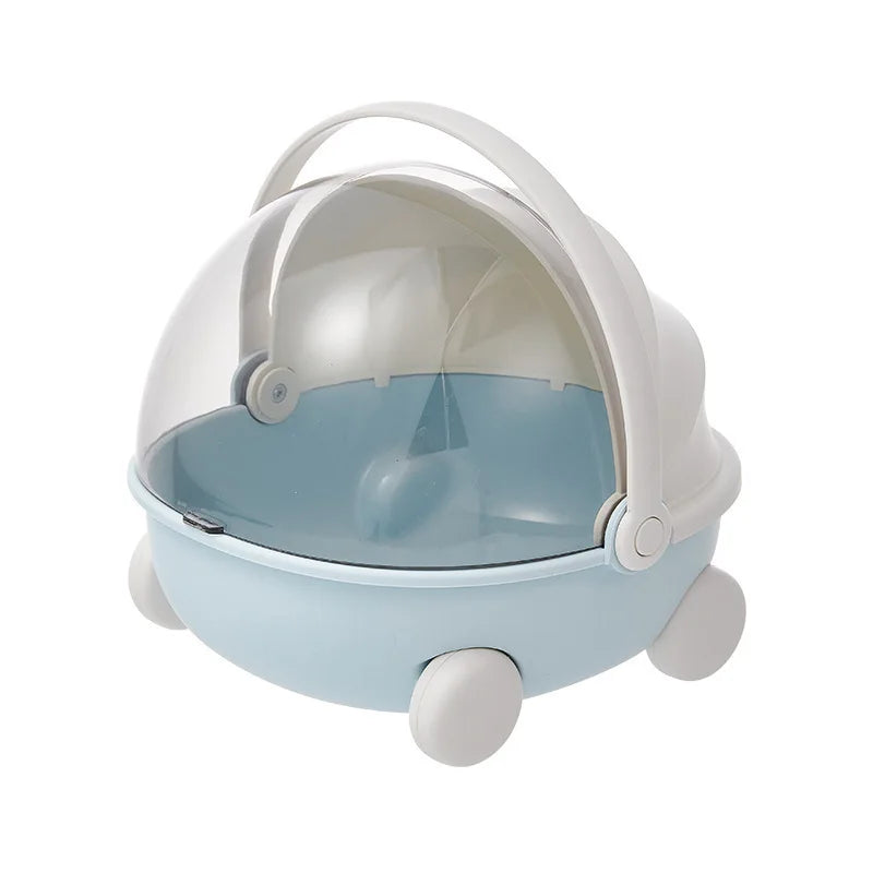 1/2pc Doll Bed Baby Stroller Storage Box with Mat for Labubu Space Module Doll Sleep Cradle Cart Dolls Bed Furniture Accessories