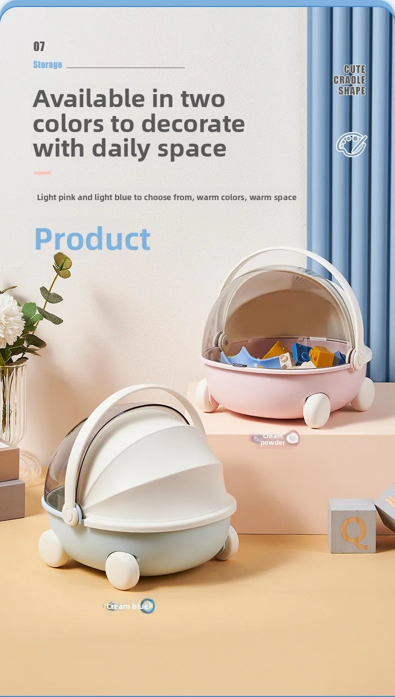 1/2pc Doll Bed Baby Stroller Storage Box with Mat for Labubu Space Module Doll Sleep Cradle Cart Dolls Bed Furniture Accessories