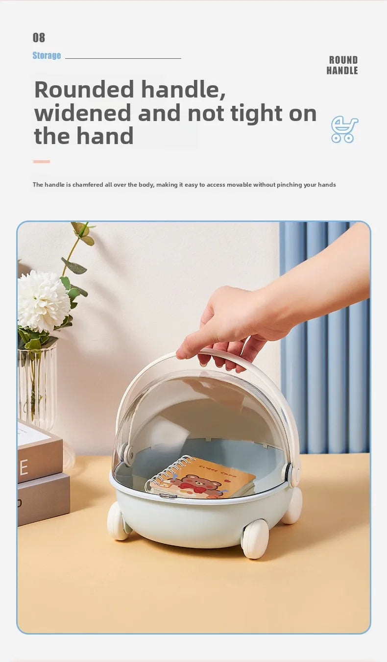 1/2pc Doll Bed Baby Stroller Storage Box with Mat for Labubu Space Module Doll Sleep Cradle Cart Dolls Bed Furniture Accessories