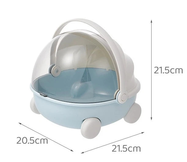 1/2pc Doll Bed Baby Stroller Storage Box with Mat for Labubu Space Module Doll Sleep Cradle Cart Dolls Bed Furniture Accessories